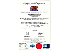 蓝冠ISO9001认证证书